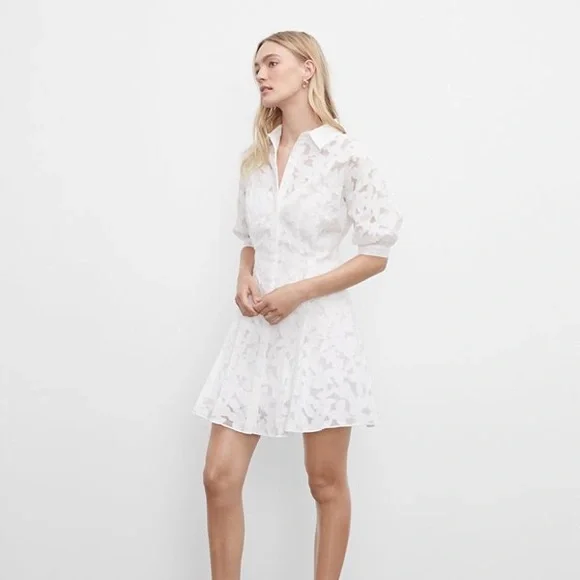 club monaco ruffle dress Amazon.com: CLUB MONACO Women's Eyelet Balloon Sleeve Mini Dress, White/Blanc, 0 : Clothing, Shoes & Jewelry